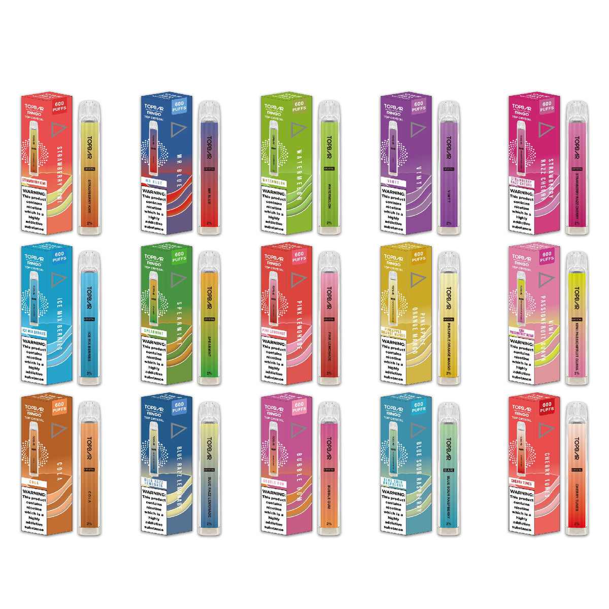 TOP BAR Ringo Crystal Style Disposable Vape Kit