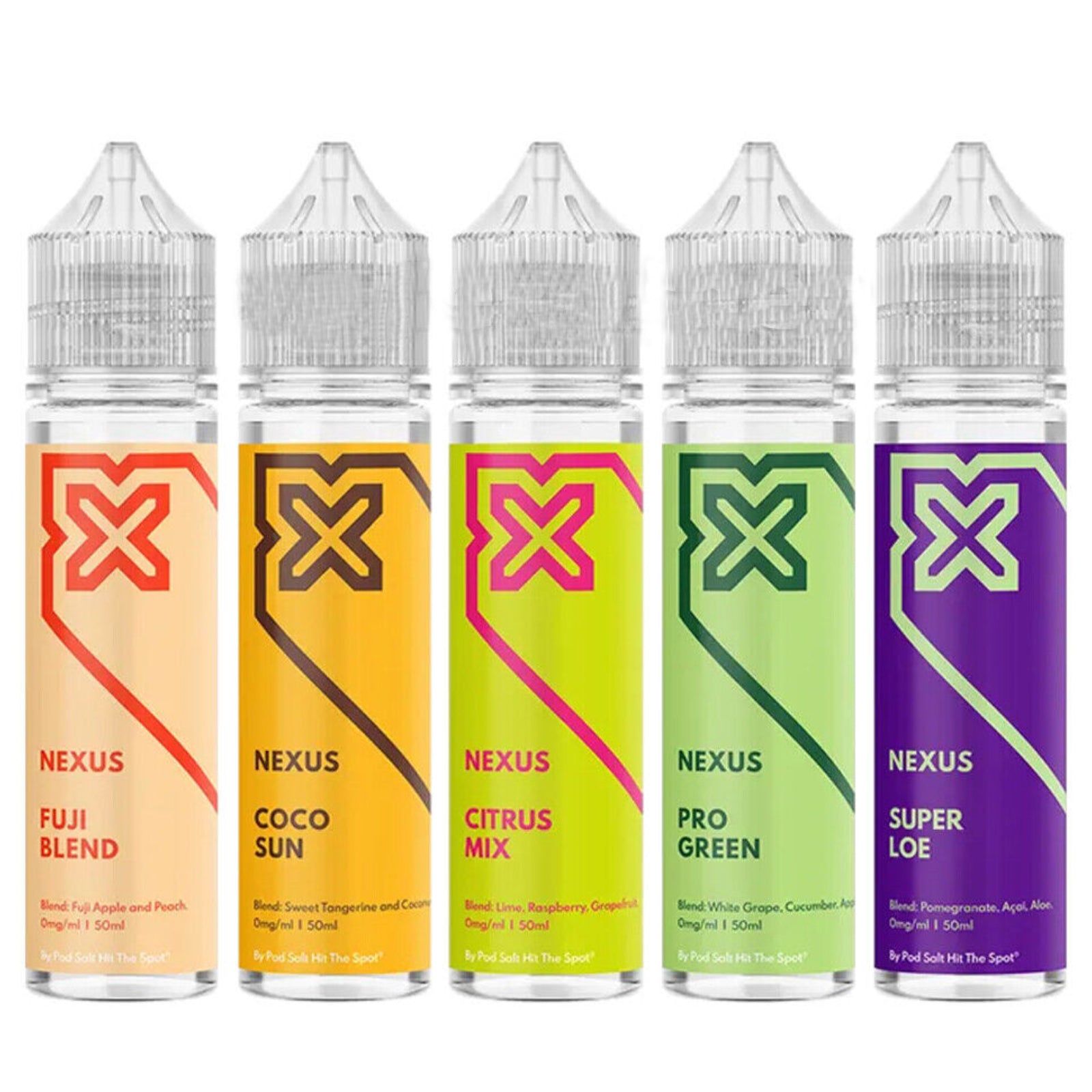 Pod Salt Nexus 50ml 0mg & 3mg Premium E Liquid