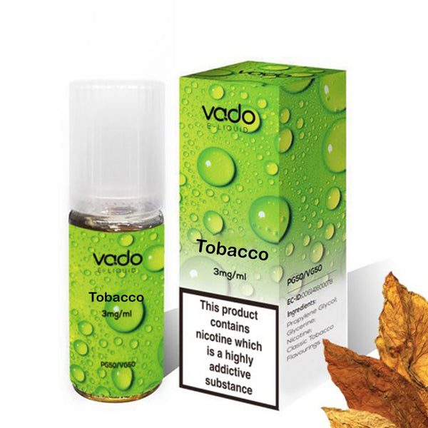 Vado E Liquid Tobacco 10ml E Juice (50VG/50PG)