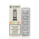 Vaporesso MTX Replacement Coils 0.8Ω,1.2Ω & 1.4Ω-Pack of 5